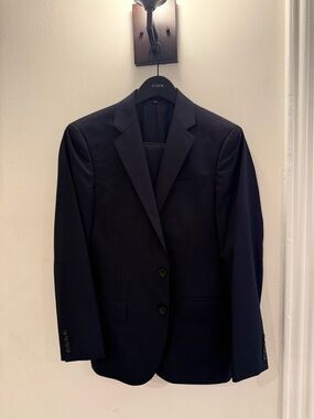 J. Crew Men's Dark Navy Two-Button Blazer